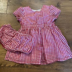 Tucker and Tate gingham dress with diaper cover 12